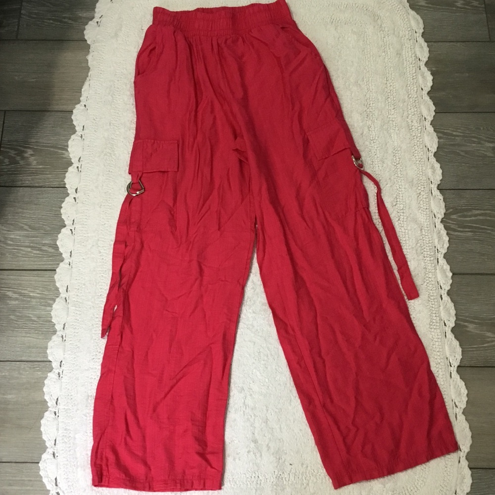 Love Poem By Block Pink Cargo Pants Size M